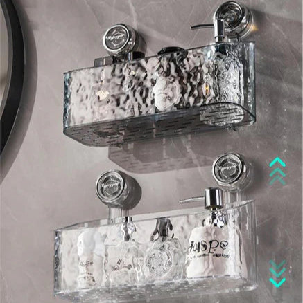 Praktyczna półka ścienna bez wiercenia do łazienki